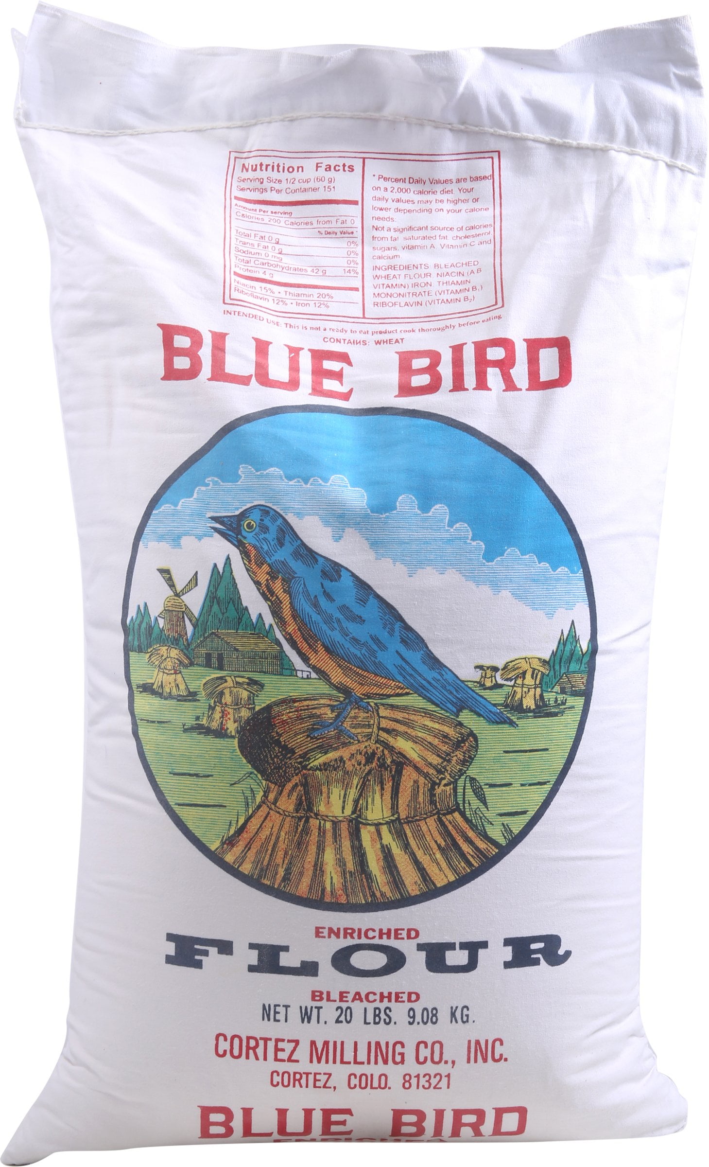 Cortez Milling Blue Bird Flour, 20 lb