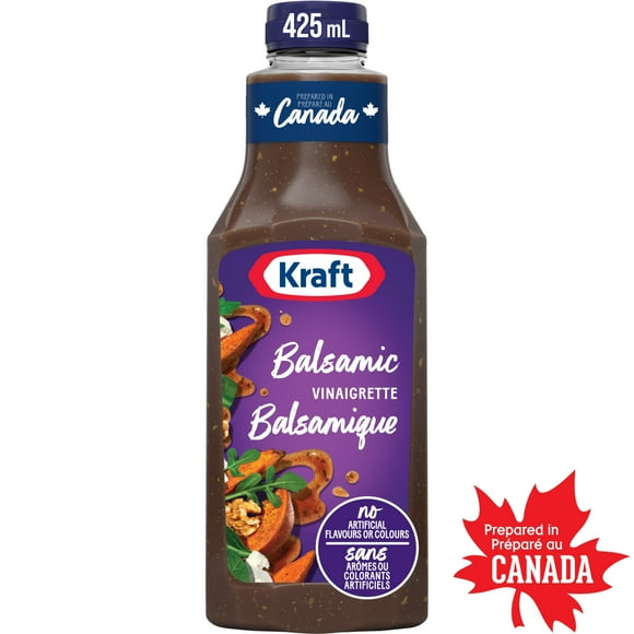 Kraft Balsamic Salad Dressing, 425 mL Bottle, KRAFT BALSAMIC VIN DRESSING 425