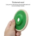 thumbnail image 6 of lanema 6Pcs Wool Polishing Wheel Disc Buffing Wheel for 95/100 Angle Grinder Wool Felt, 6 of 9