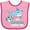 Pink and Fuchsia, variant on Inktastic My Cousin Loves Me with Cute Sharks Boys or Girls Baby Bib