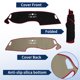 thumbnail image 4 of Cubierta del tablero Unique Bargains para Honda HR-V 2023-2024 Sin HUD Cubierta del tablero del automóvil Interior Antideslizante/Antipolvo Ante Negro con borde rojo 1 set, 4 of 7