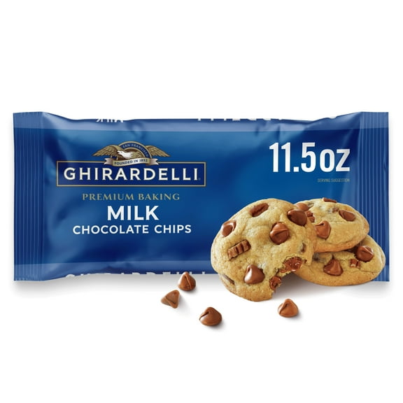 (2 pack) Ghirardelli Milk Chocolate Baking Chips, 11.5 oz