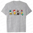 thumbnail image 3 of Camiseta de Feliz Navidad para hombre, camisetas para amantes de los beber, camiseta divertida de cerveza de Papá Noel, camisetas gráficas de luces navideñas de gran tamaño para hombre, 3 of 5