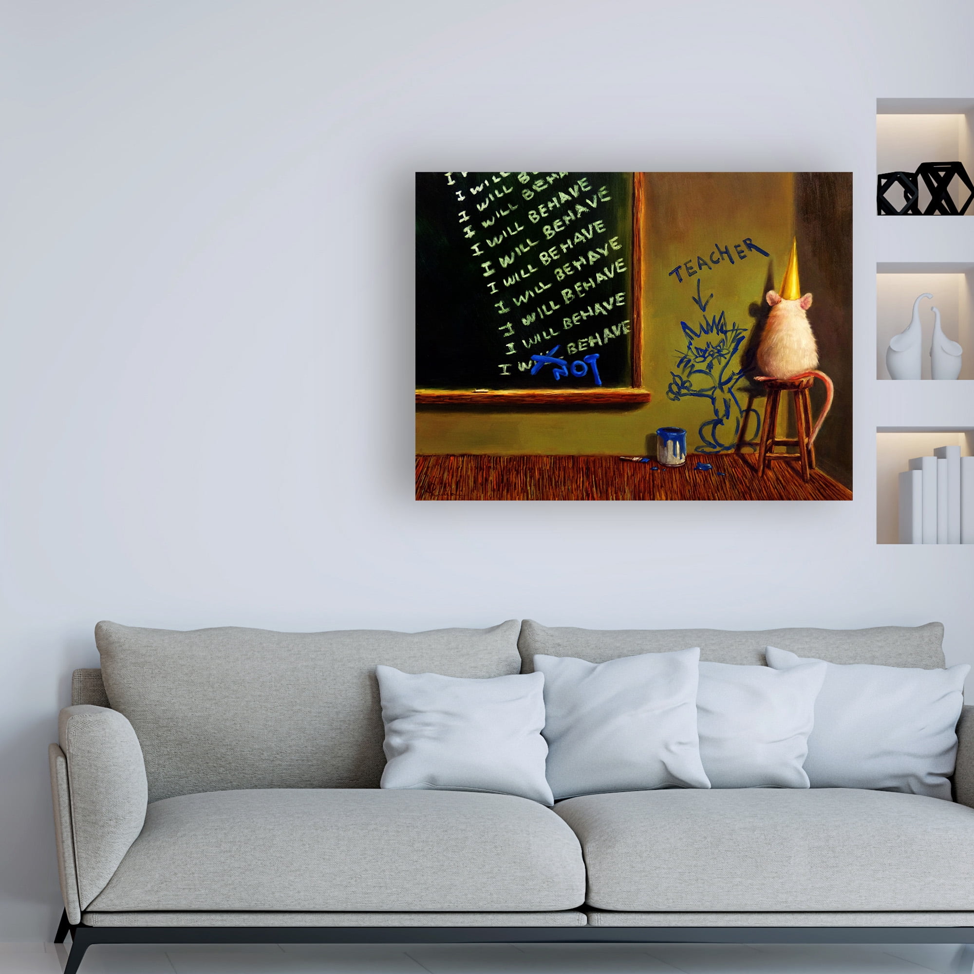 Trademark Fine Art 'Actions Have Consequences' Canvas Art by Lucia Hefferna
