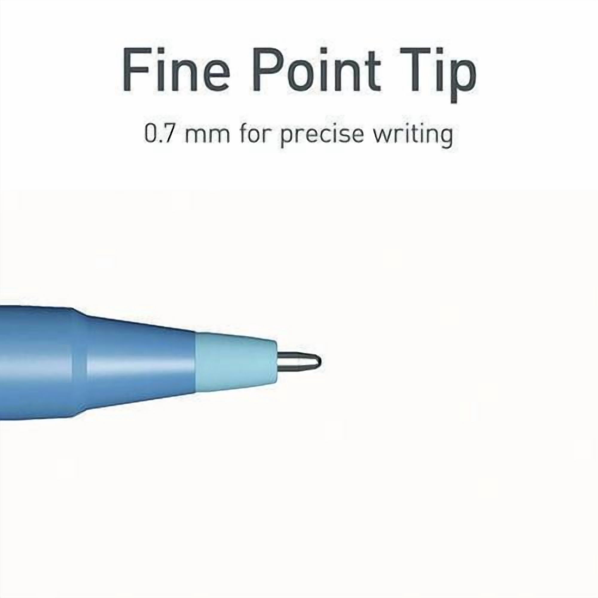 PENTONIC Gel Pen, Stick, Fine 0.7 mm, Blue Ink, Frosted Blue Barrel, 10/Pack | Bundle of 5