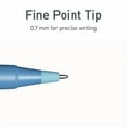 thumbnail image 5 of PENTONIC Gel Pen, Stick, Fine 0.7 mm, Blue Ink, Frosted Blue Barrel, 10/Pack | Bundle of 10, 5 of 7