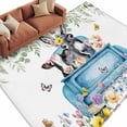 thumbnail image 2 of Animals Flowers 5'x8' Area Rug for Living Room, Weeping Spring Floral Elegant Pastoral Washable Non-Slip Rugs for Bedroom Nursery Dining Room, Low-Pile Kitchen Carpet Large Entryway Rugs, 2 of 9