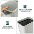 thumbnail image 6 of WORGEOUS  Bedroom Garbage Can with Lid Narrow Trash Auto Kitchen Office, 6 of 8