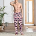 thumbnail image 4 of Bingfone Skull lips record Guitar Mens All Over Print Sleep Pajama Pants-Medium, 4 of 5