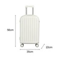 thumbnail image 4 of Zksm 20 Inch Suitcase Hard Shell Scratch-resistant Surface with USB Interface Cup Holder Hanging Hook And Code Lock Silent Spinner Wheel Luggage Suitcase, 4 of 6
