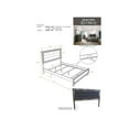 thumbnail image 2 of Room Designs Queen Bed Grey Contemporary Rectangle, 2 of 3
