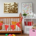 thumbnail image 2 of The Kids Room by Stupell Football Vintage Sepia Sports Design Canvas Wall Art by The Saturday Evening Post, 2 of 6