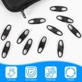 thumbnail image 3 of Anti-Theft Zipper Clips, 20-Pack, Metal Locks for Luggage, Backpack, Suitcase, Black, 3 of 7