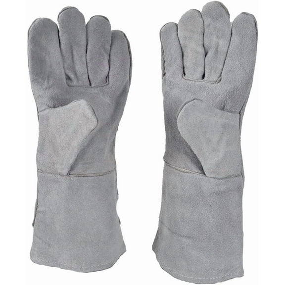 Jtbuh XLY Heat resistant safety protection melting furnace gloves, refined casting gold, silver, copper, aluminum heat-resistant and fire-resistant gloves, barbecue gloves