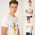 thumbnail image 6 of Biggdesign Faces Lucky Mens Crew Neck T-Shirt, 6 of 7