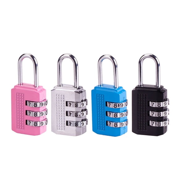 3 Digit Combination Password Lock Zinc Alloy Security Lock Luggage Coded Lock