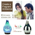 thumbnail image 2 of iMeshbean 3D Glass Essential Oil Diffuser Firework Colorful LED Aromatherapy Humidifier, 2 of 11