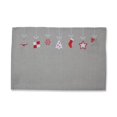 thumbnail image 1 of Pillow Perfect 629889 Suspension Ornements de Noël Set de Table & 44; Gris et Rouge - Lot de 2, 1 of 1