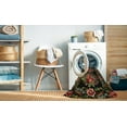 thumbnail image 2 of Ahgly Company Machine Washable Indoor Round Traditional Night Red Area Rugs, 4' Round, 2 of 7