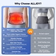 thumbnail image 4 of ALLJOY Cordless Heating Pad for Back, 60" Lower Back Massager, Heated Back Support Brace with 3 Heating Levels and 5 Vibration Modes, 4 of 10