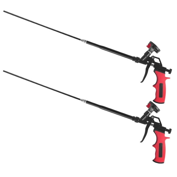 25inch Extended Foam Gun 2 Pack - PTFE Non Stick Coated Basket,Pro Foam Dispensing Gun,Pu Foaming Applicator for Caulking and Insulation