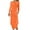 Orange(Trending), variant on Mingw Womens Maxi Dresses Long Sleeve Long Slim Fit Casual Dresses Loose Plain Elegant Flowy Wedding Guest Dress ,S,Hot Pink