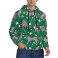 thumbnail image 2 of Wukai Tropical Leopard Print Men Hoodies Fleece Sweatshirts Long Sleeve Sweaters Pullover Fall Outfits Winter Clothes-4X-Large, 2 of 7