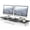 Black, variant on Fenge 42.5 Inches Acrylic Monitor Stand Riser with Metal Storage