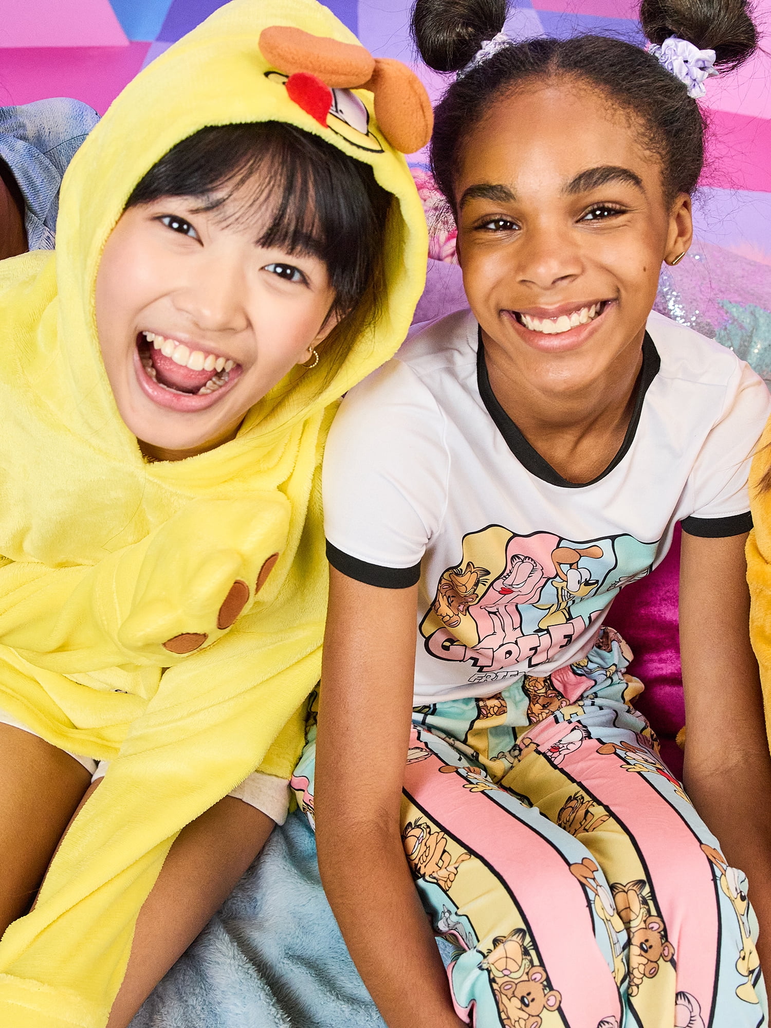 Justice Girls Short Sleeve Tee with Pants 2-Piece Pajama Set, Sizes 5 to 18