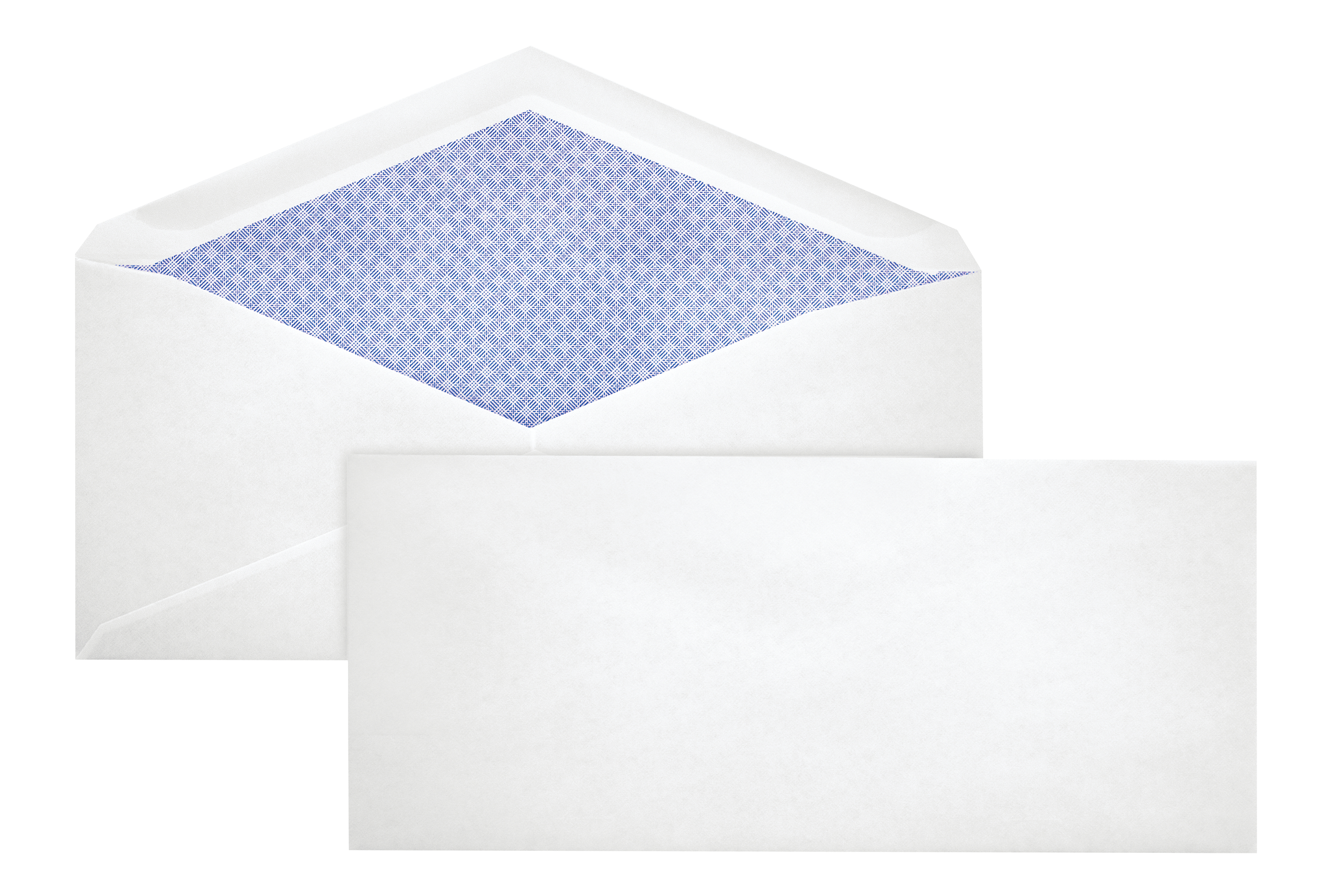 PEN+GEAR Business Envelopes, Size #10 (4-1/8 in. x 9-1/2 in.), Security Tinted, Solid White Pattern, 40-Count