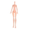 thumbnail image 2 of de acción femeninas de - Muñeca femenina - articuladas con Modelo moderno para niñas - para Color CUTICAT Nude Doll Body, 2 of 6