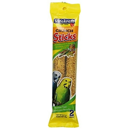 - Vitakraft Parakeet Crunch Sticks w/Whole Grains & Honey Treat Sticks 2pk 2.11 oz.