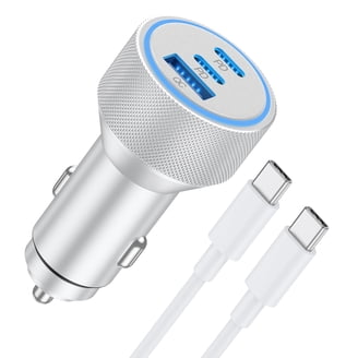 apple cigarette lighter charger Apple MFi Certified] iPhone 15 Car Charger Fast Charging, 72W Dual USB-C  Power Cigarette Lighter Charger+2Pack Type-C Charge Cable for iPhone 15/15  Plus/15 Pro/15 Pro Max/iPad Pro/Air/Mini