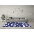 thumbnail image 3 of Ahgly Company Indoor Square Abstract Blue Modern Area Rugs, 4' Square, 3 of 4