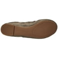 thumbnail image 4 of Lucky Brand Emmie Pewter Classic Ballet Leather Flat Slip On Rounded Toe Shoes Wide (Pewter, 10), 4 of 8