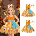 thumbnail image 3 of EnJoCho Girls Light Up Caveman Dress Halloween Cavegirl Tulle Dress with Headwear Set, Kids Par𝗍y Outfit, Glowing Fun, 3 of 3