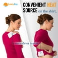 thumbnail image 3 of SunnyBay Adhesive Heat Patches for Neck, Knee, and Upper or Lower Back, Air-Activated Heat Pads for Menstrual Cramps, Stiffness, Sprains, and More, Stick to Clothing, 5x3 inches, 15 Count, 3 of 7