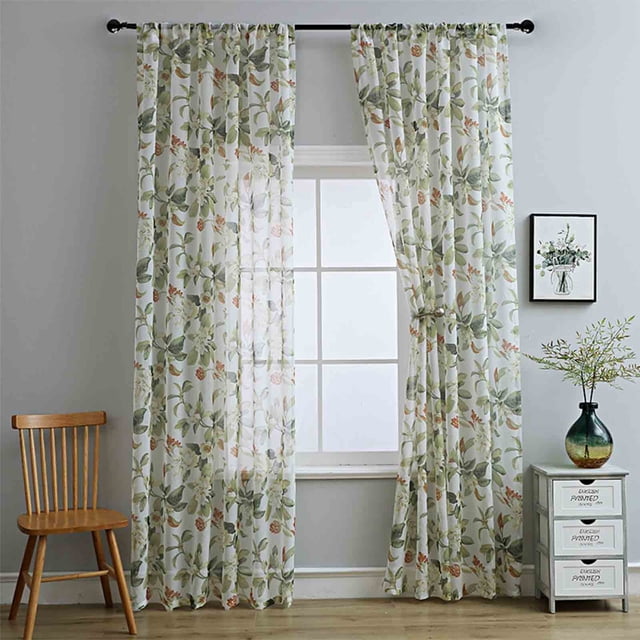 Dvumao Home Decor, 2pcs The Exquisite Linen Style Window Drapery Decorations Making The Window Wear The Coat, Party Favors