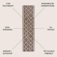 thumbnail image 3 of JONATHAN Y SANTA MONICA 2 x 10 Runner Rug, Derya Tribal Diamond Trellis - Brown/Beige, SMB129B-210, 3 of 9