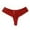 Red, variant on Women Lace Thong Triangle Hollow Breathable Crotch Panties Comfort Everyday Wear for Women Black XL
