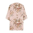 thumbnail image 5 of Kimono Cardigan Beige,Kimono Cardigans for Women Summer Short Chiffon Floral Sun Cover Up Top Lightweight Boho Shawl Beach Open Front, 5 of 5