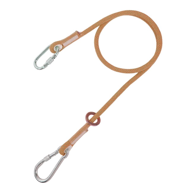 Cordón De Seguridad De Alta Resistencia De La Protección Contra Caídas De 14 Mm Con Gancho De Seguridad De Aleación De Acero Hebilla pequeña de cuerda simple de 3 m Soledad Cuerda rapel de seguridad