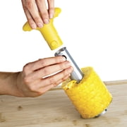 Tasty Stainless Steel Metal Pineapple Corer Slicer Cutter, Yellow