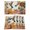 Off-White, variant on Hummingbirds Placemats Set of 4, Spring Summer Watercolor Flowers Plant Placemats for Dining Table, Place Mats for Kitchen Tabletop, Waterproof Wipeable Dining Table Mats Set