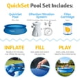 thumbnail image 4 of Funsicle QuickSet 10' x 30" Round Inflatable Top Ring Above Ground Swimming Pool Set, 4 of 7