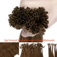thumbnail image 6 of SEGO U Tip Hair Extensions Pre Bonded Fusion Hairpieces 100% Remy Human Hair U-tip Nail Tipped Keratin Glue Stick Microlink Blonde Hair Extension for Women 50 Strands, 6 of 10