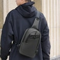thumbnail image 4 of Men's Chest Bag Crossbody Bag with USB Charging Port Large Capacity Sling Bag for Men Water Resistant Shoulder Bag Lightweight Travel Work Outdoor Daypack Sport, 4 of 9