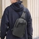 thumbnail image 5 of Bolsa De Pecho Para Hombre Riñonera para hombre con puerto de carga USB, gran capacidad, bandolera para viajes y trabajo, 21 x 30 x 10 cm, gris, 1 unidad Rkxzt, 5 of 9