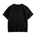 thumbnail image 5 of WERYOUNG Girls Halloween T Shirts Pumpkin Printed Short Sleeve Crewneck T-Shirts Pullover Lined Cozy Casual Tees Versatile Tops 10-11 Years, 5 of 6