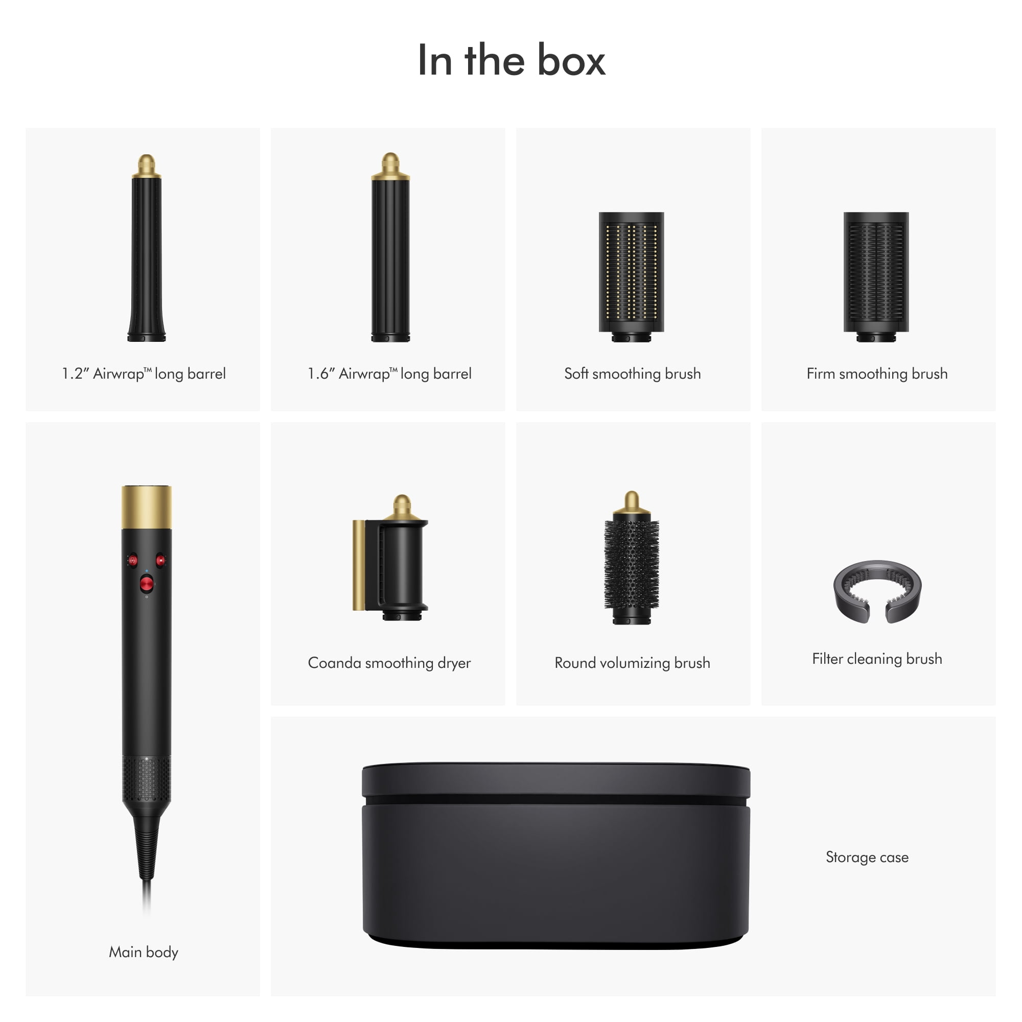 Restored Premium Dyson Airwrap™ Multi-styler Complete Long | Onyx Black/Gold (Refurbished)